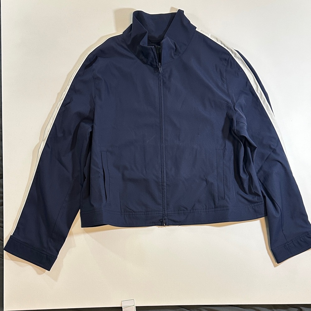 Wild Fable Navy Cropped Windbreaker Jacket Women’s Size XL NWT